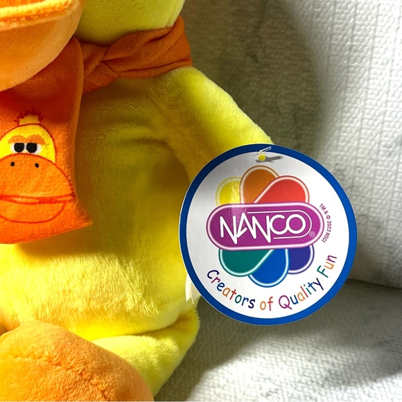 Nanco Plush Yellow Duck Stuffed Animal with Orange Scarf. New - Picture 7 of 9